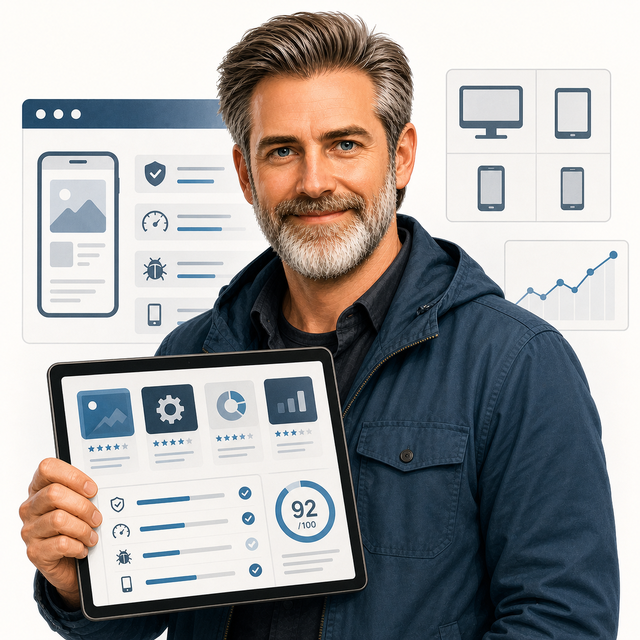 App Tester editorial portrait for Storefront Field Guide